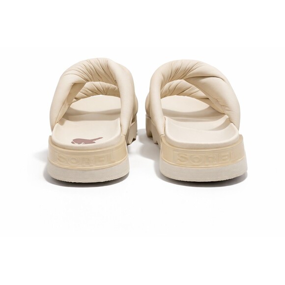 Sorel Vibe Twist Slide Sandals Womens 11 Honey White Platform Comfort Slides New - Picture 5 of 14